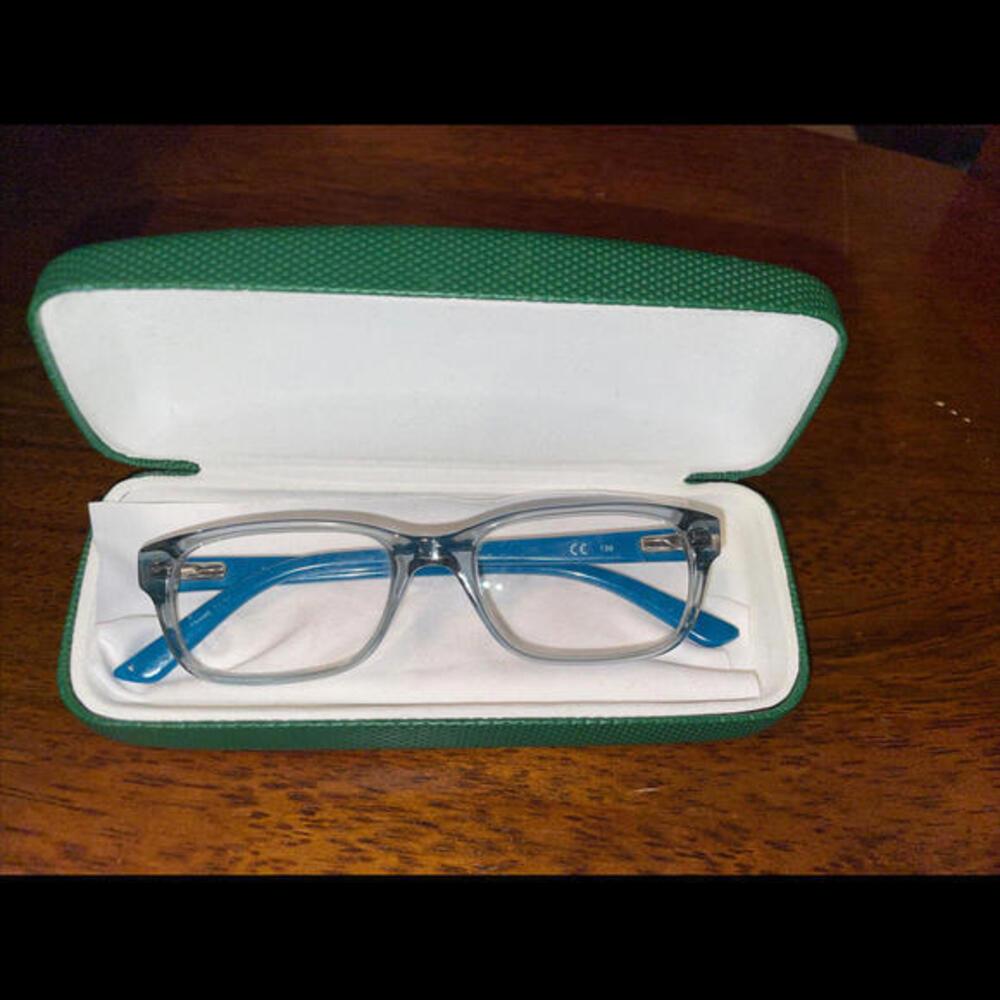 Authentic Lacoste L3606 467 Kids eyeglasses blue Frames w‎ case
